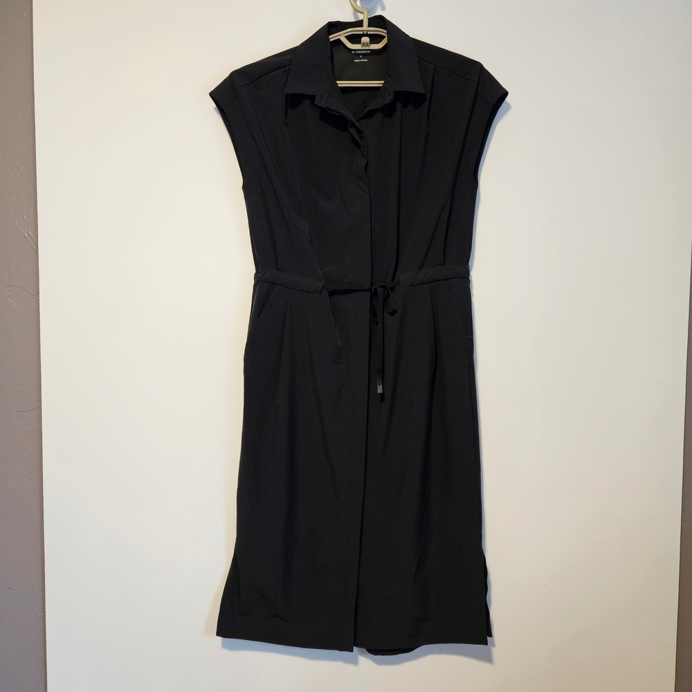 REI Co-op Sun Up Shirt Dress Womens S Black Pockets Utility Gorpcore Outdoors